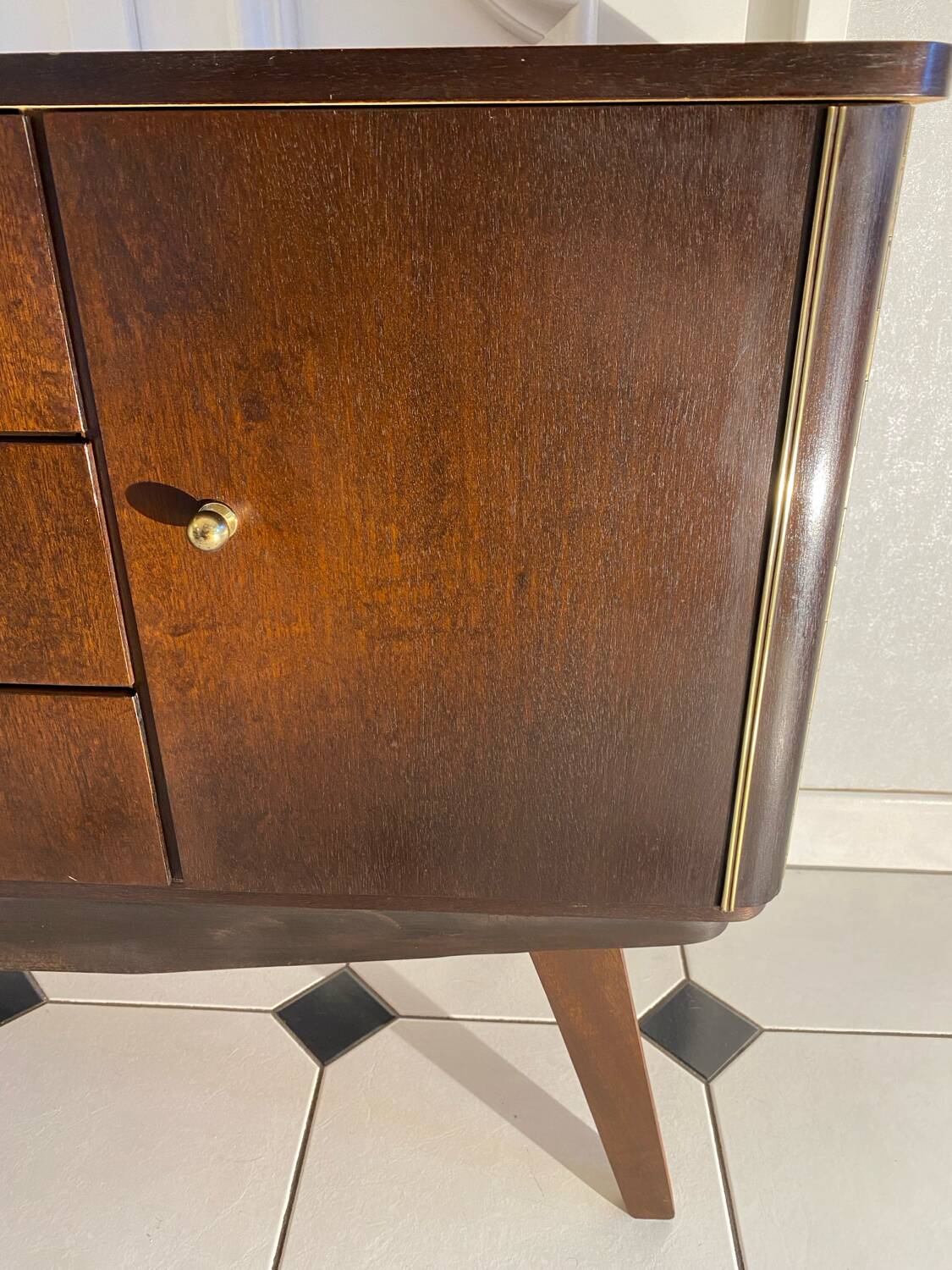 Vintage compass feet sideboard