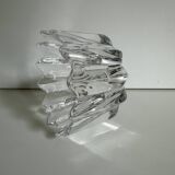 Scandinavian vintage Orrefors crystal flower bowl