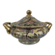 Soup tureen, hollow dish with Satsuma Japan lid