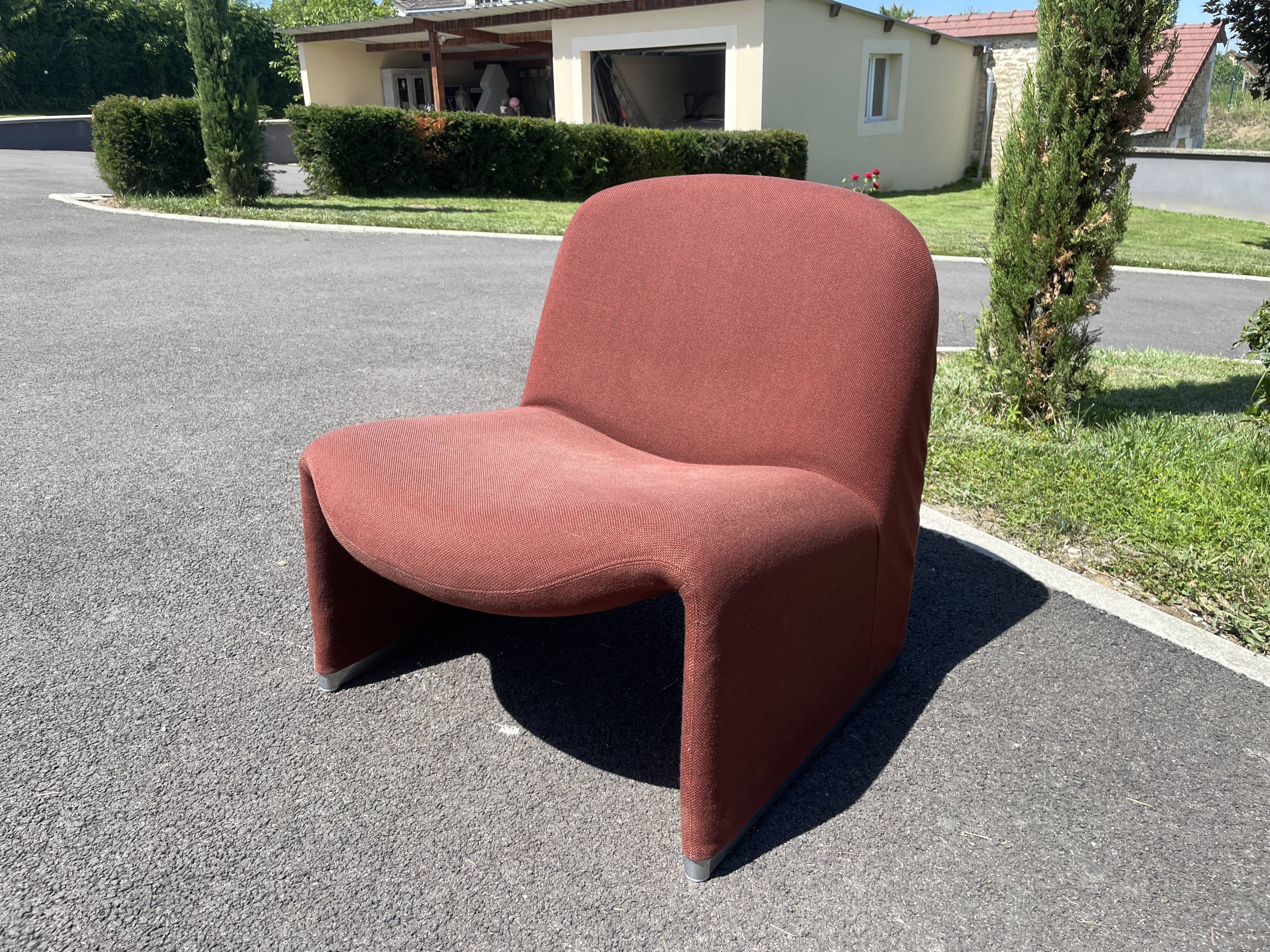 Alky heater armchair by Giancarlo Piretti for castelli 1970