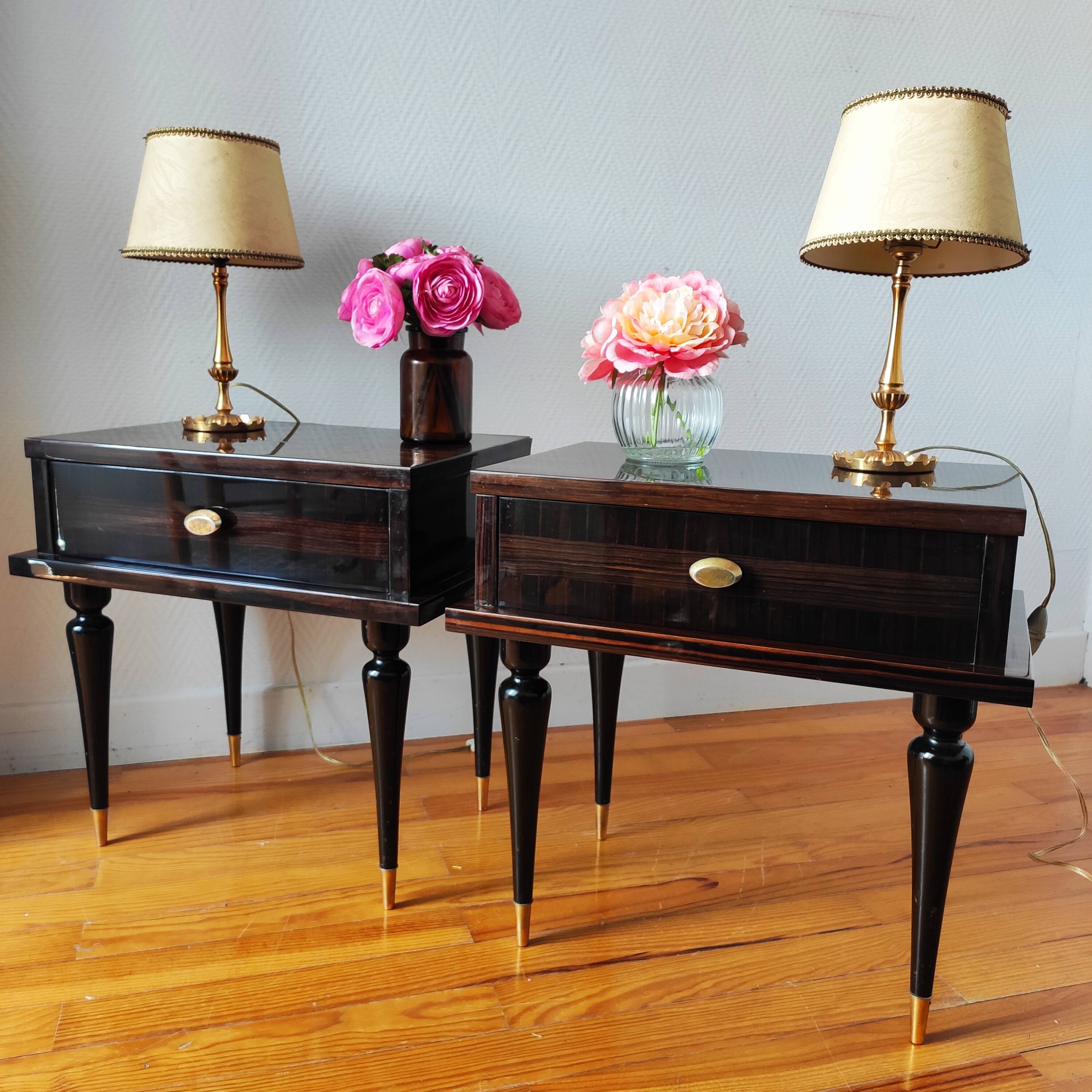 Pair of vintage bedside tables 1960