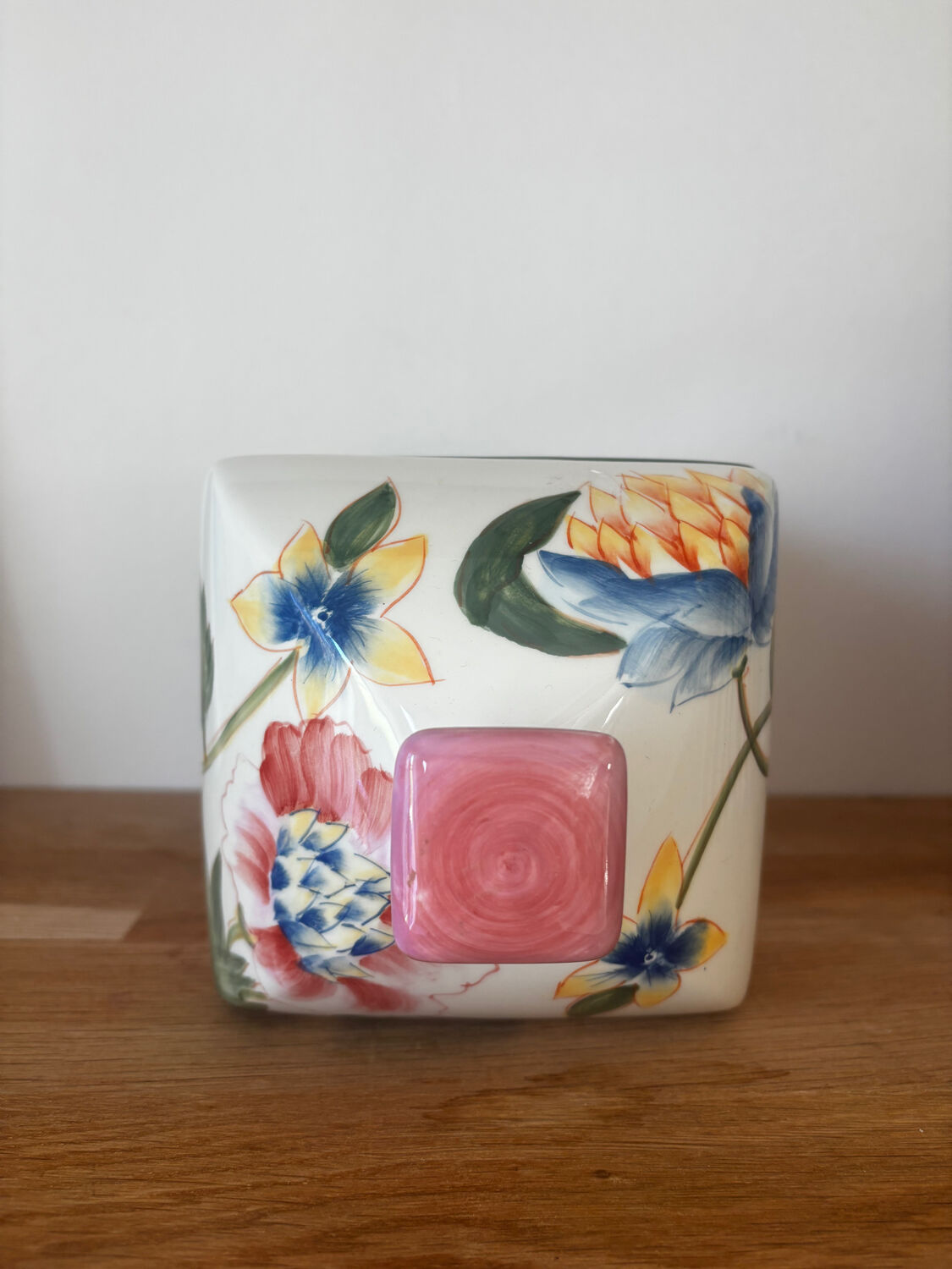 2 pots, bocaux au motif floral American Atelier modèle Ashley