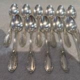 11 silver-plated coffee spoons SFAM Louis XVI musical attributes