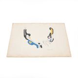 Ansgar Elde, Il Bostrico, 1980s, Monotype on Aquatint