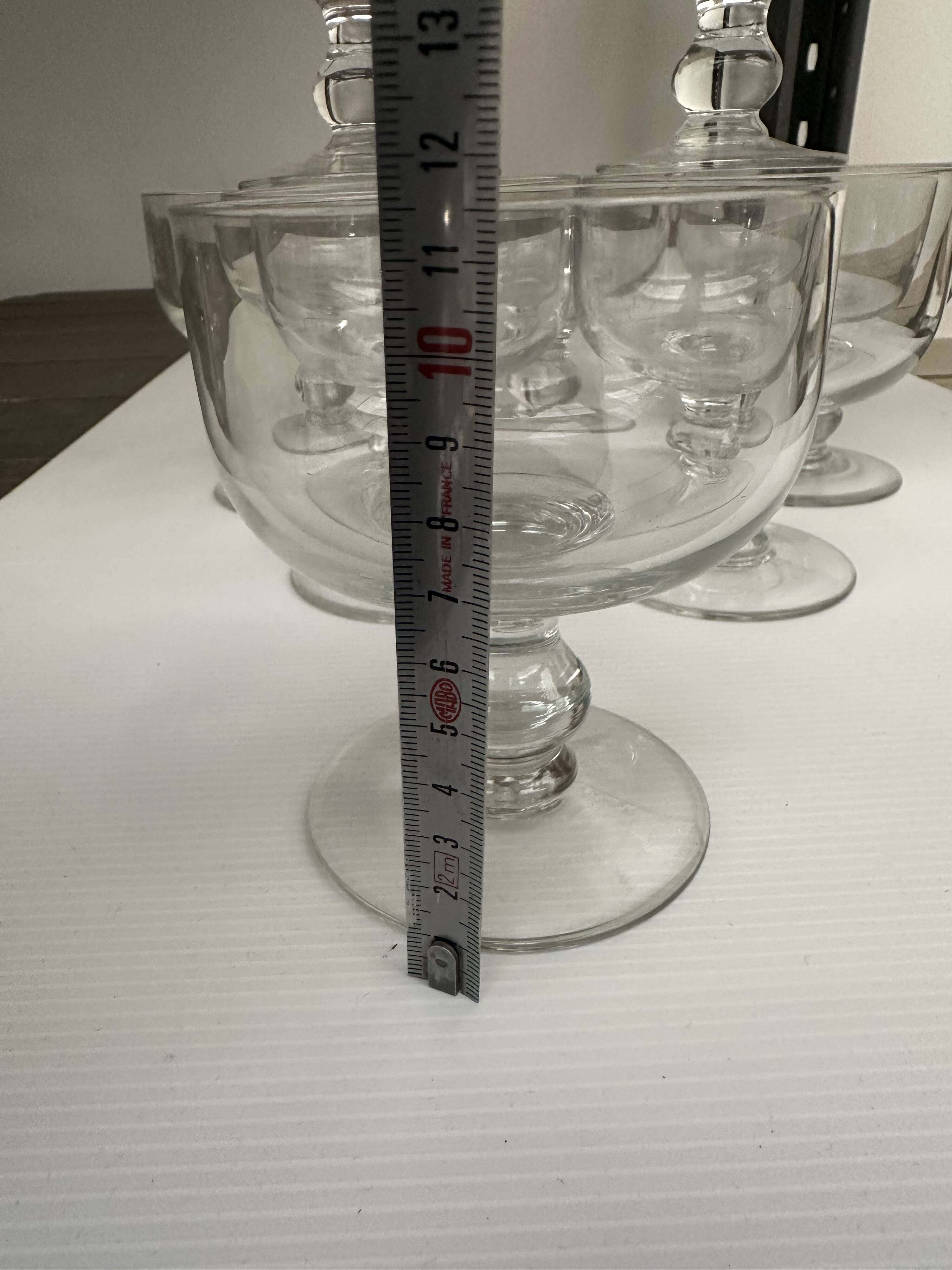 8 crystal ice cream cups