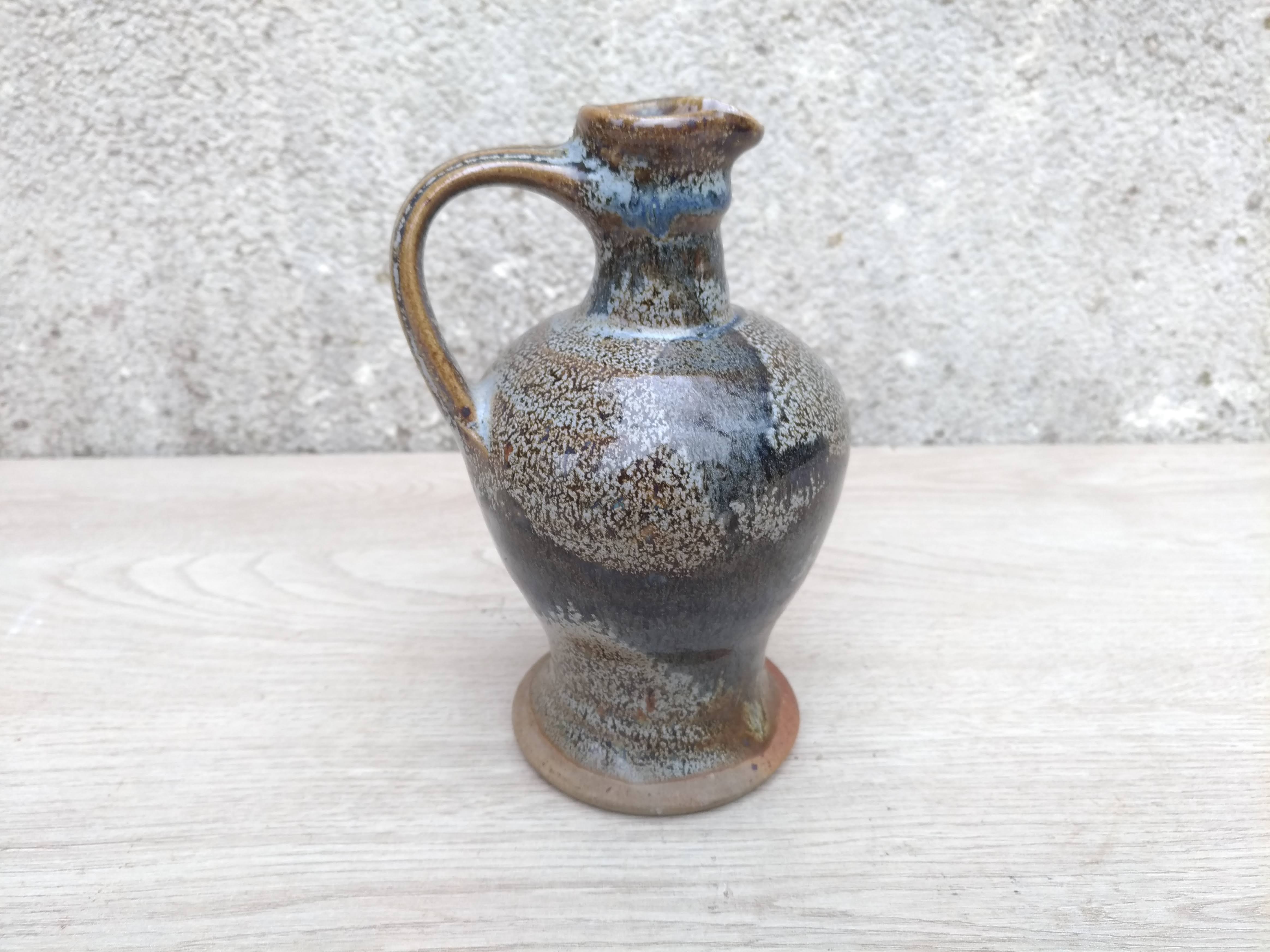Glazed terracotta pitcher - La Borne