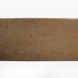 French Antique primitive wooden bench with nice patina