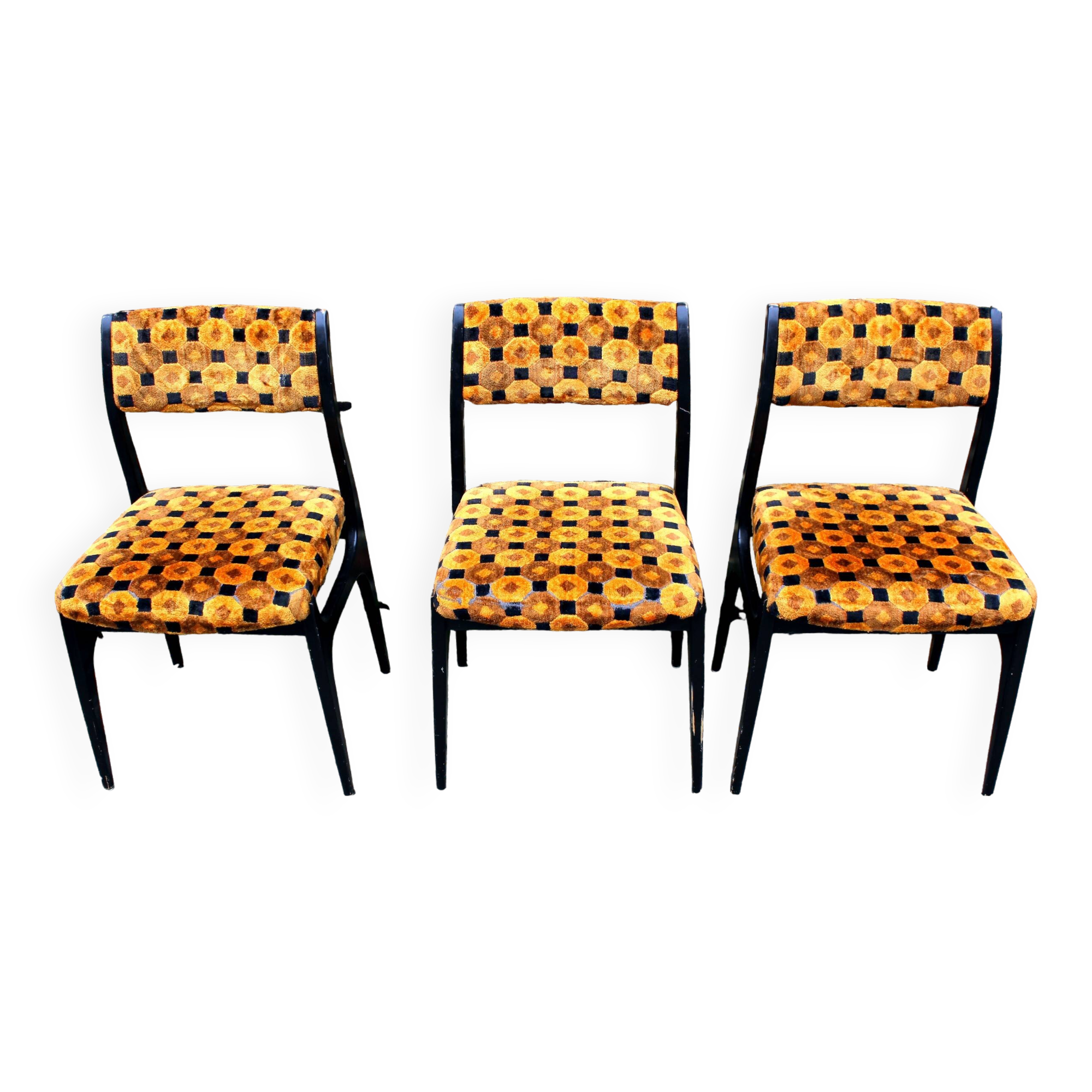 3 vintage space age chairs from the 70s