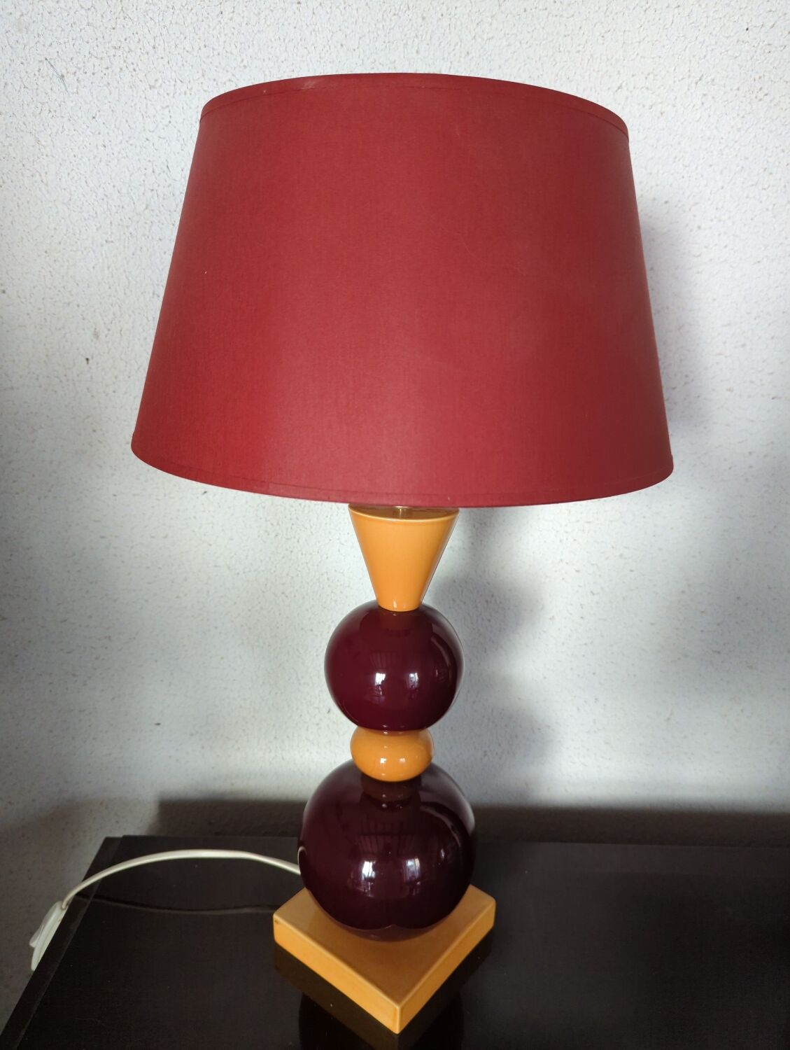 Vintage ceramic lamp 80 menphis style