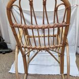 1960s rattan rocking chair