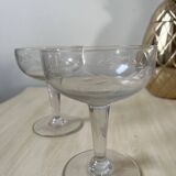 Old champagne glasses