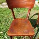 Pair of baumann bistro chairs, dark oak color