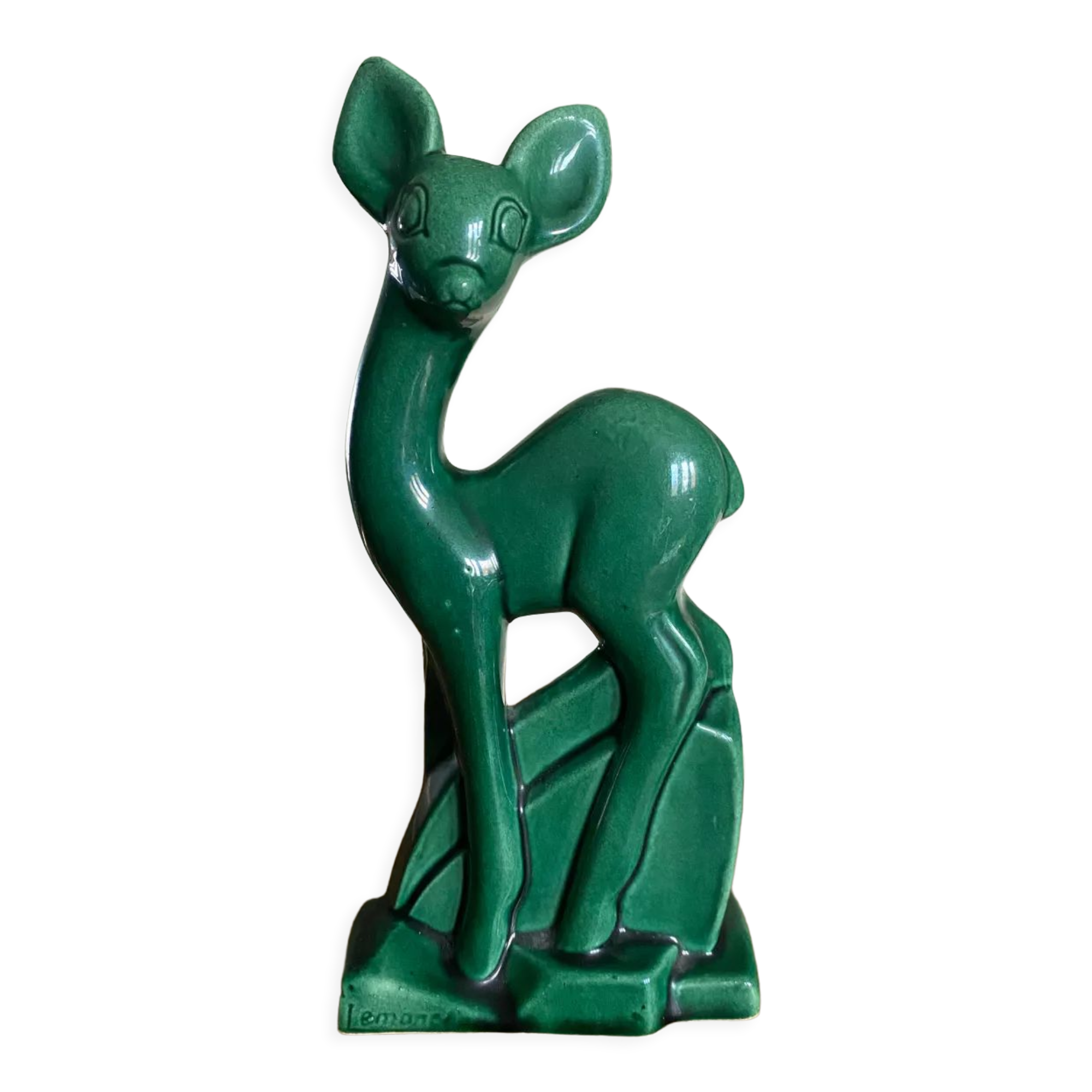 Biche en faïence de Saint Clément Charles Lemanceau