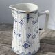 Antique Digoin Sarreguemines blue and white tea set