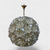 Mother-of-pearl and brass flower pendant – Germany circa 1970