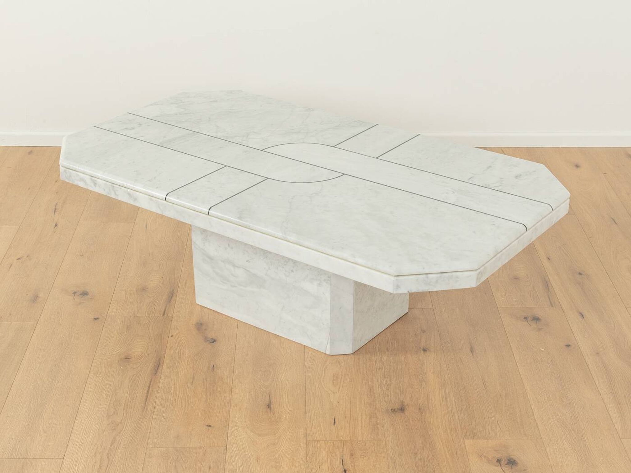 Table basse en marbre des années 1980