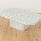 1980s marble coffee table