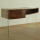 Bureau en verre français des années 1950