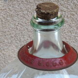 10 L Authentic demijohn A bottle of old French wine and glass - canister - Demi - John