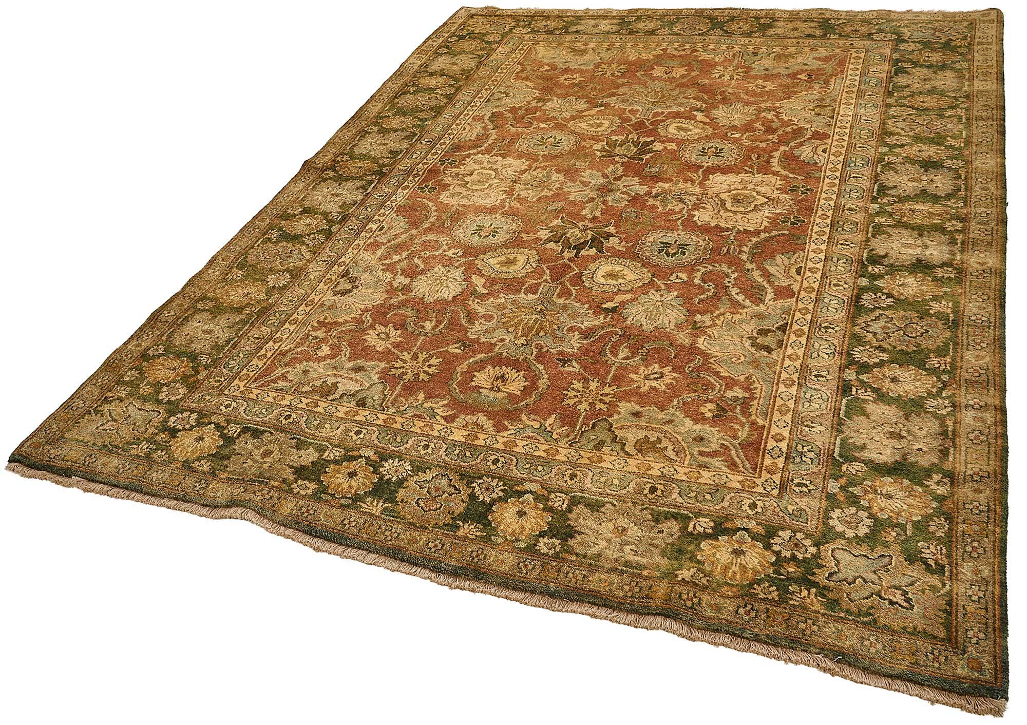Turkish Handknotted Wool Oushak Rug 186 cm x 265 cm
