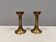A set of brass candle holders from CAWA Denmark, 1960s.