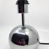 Paire de lampes boule, à poser en inox chromé Vintage
