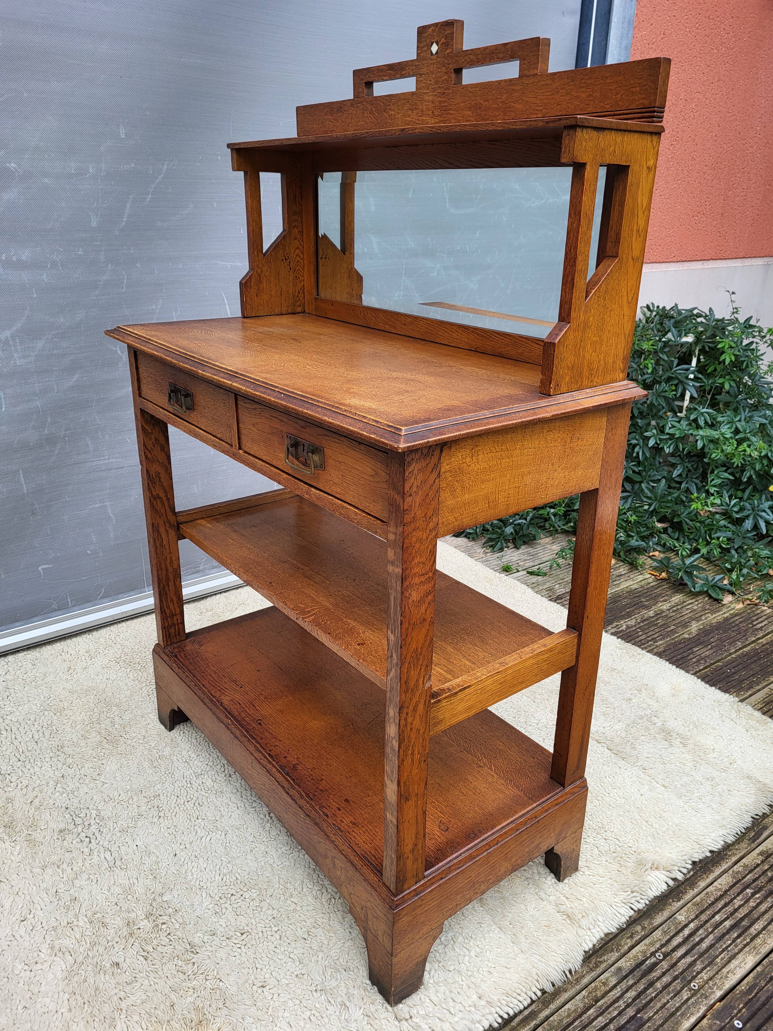 Art Nouveau 1900 Arts & Crafts Serving Trolley