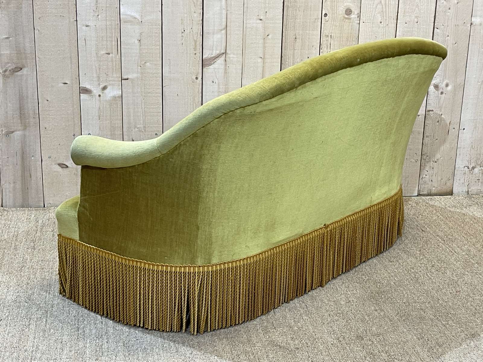1950s velvet toad sofa