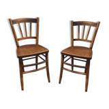 Pair of bistro chairs made of beech wood