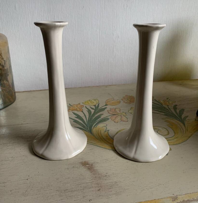 Rare - pair of ikea idyll vintage candlesticks - chic country style