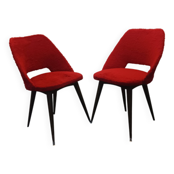 pair of barrel chairs attributed to Pierre Gariche