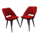 paire de chaises tonneau attribué a pierre Gariche