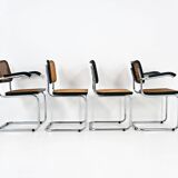 Set of 4 Dining Chairs Style B32 by Marcel Breuer