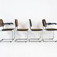 Set of 4 Dining Chairs Style B32 by Marcel Breuer