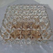 Large Gold-Plated & Crystal Glass Flush Mount from Kinkeldey, Germany, 1970s