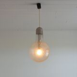 Vintage 1970s Peill and Putzler bubble glass pendant light