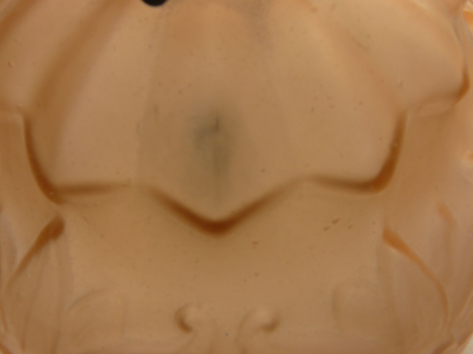 suspension  art déco en verre moulé