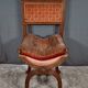 Curule Chair in Solid Walnut, Renaissance taste – Late 19th century