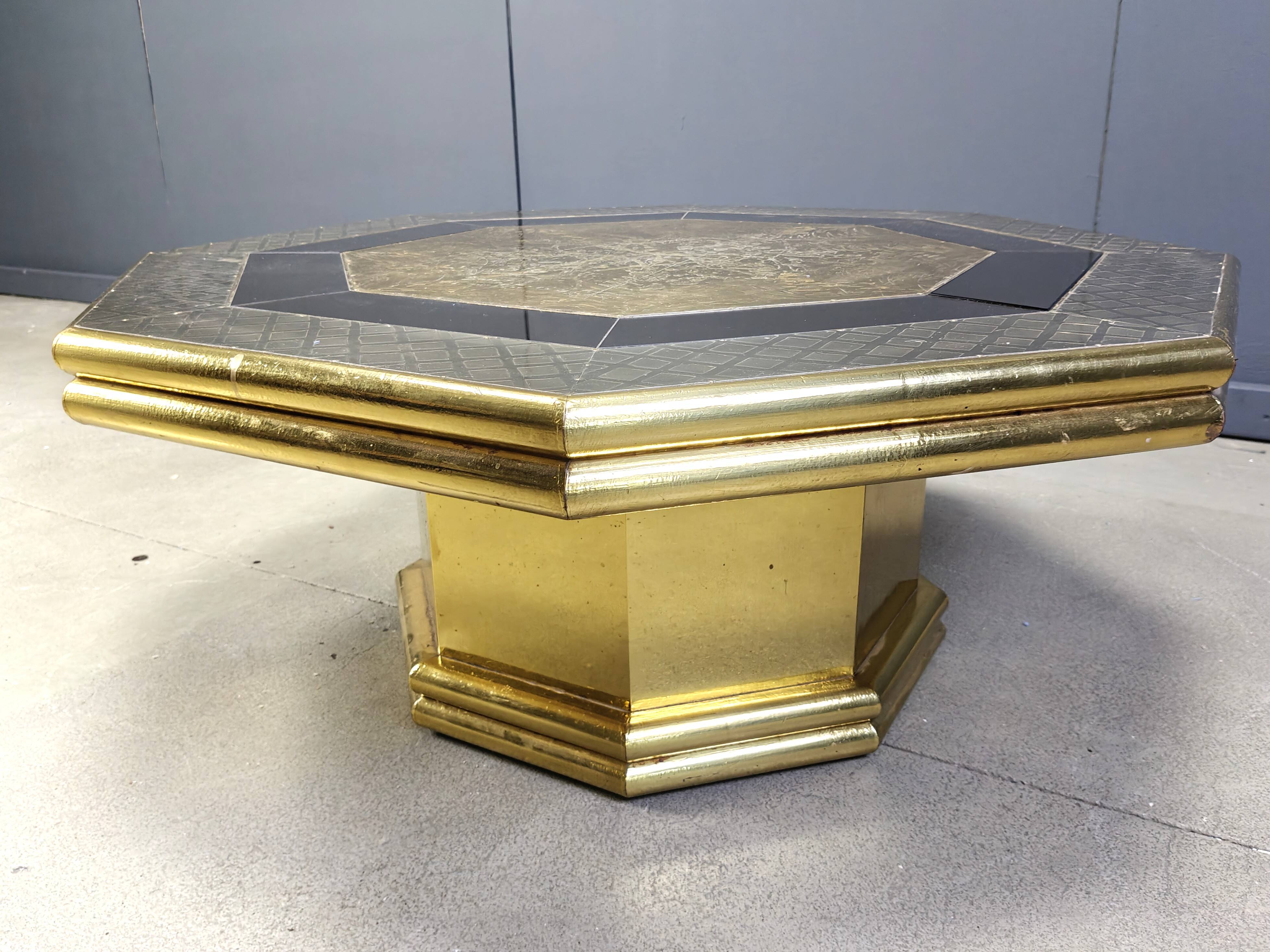 Vintage coffee table by Rodolfo Dubarry, 1970s