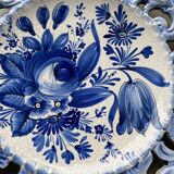 Trio d’assiettes bleues