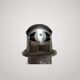 Jielde wall lamp with 2 articulated arms