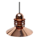 Vintage Copper Pendant Lamp Nyhavn by Alfred Homann and Ole V. Kjær for Louis Poulsen, 1980s