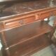 Henri II walnut sideboard, marble top
