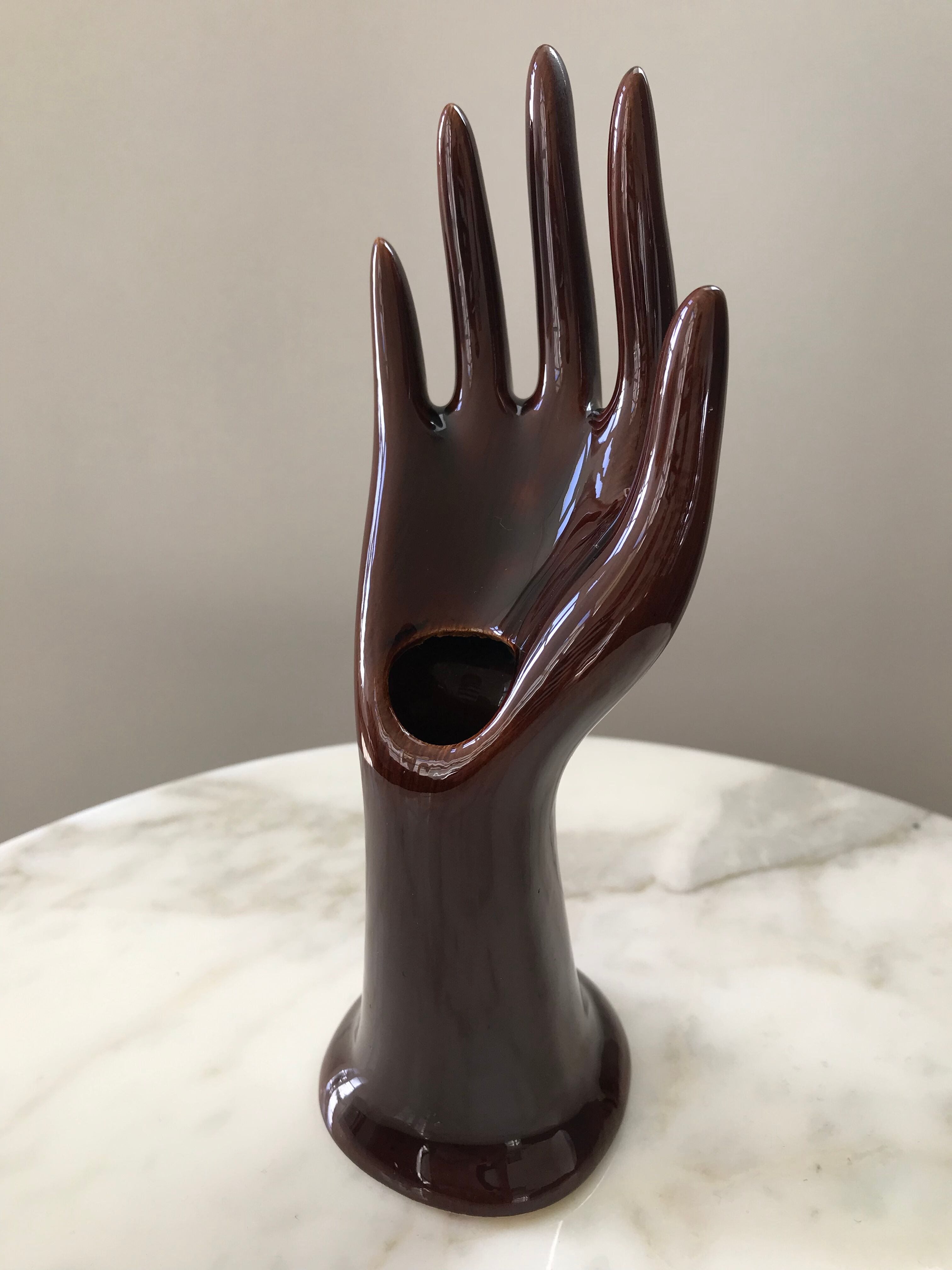 Hand vintage jewelry holder