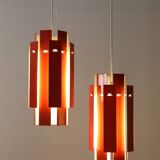 Set of 2 Fog & Mørup / Henning Rehhoff 'Cocktail' pendant lamps / Mid-century Danish modern design / 1970s