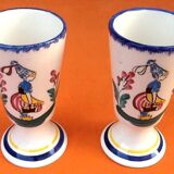 Pair of Mazagrans Earthenware (Aube)