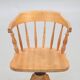 Rotating chair with turned wooden bar, 5-star base, US
