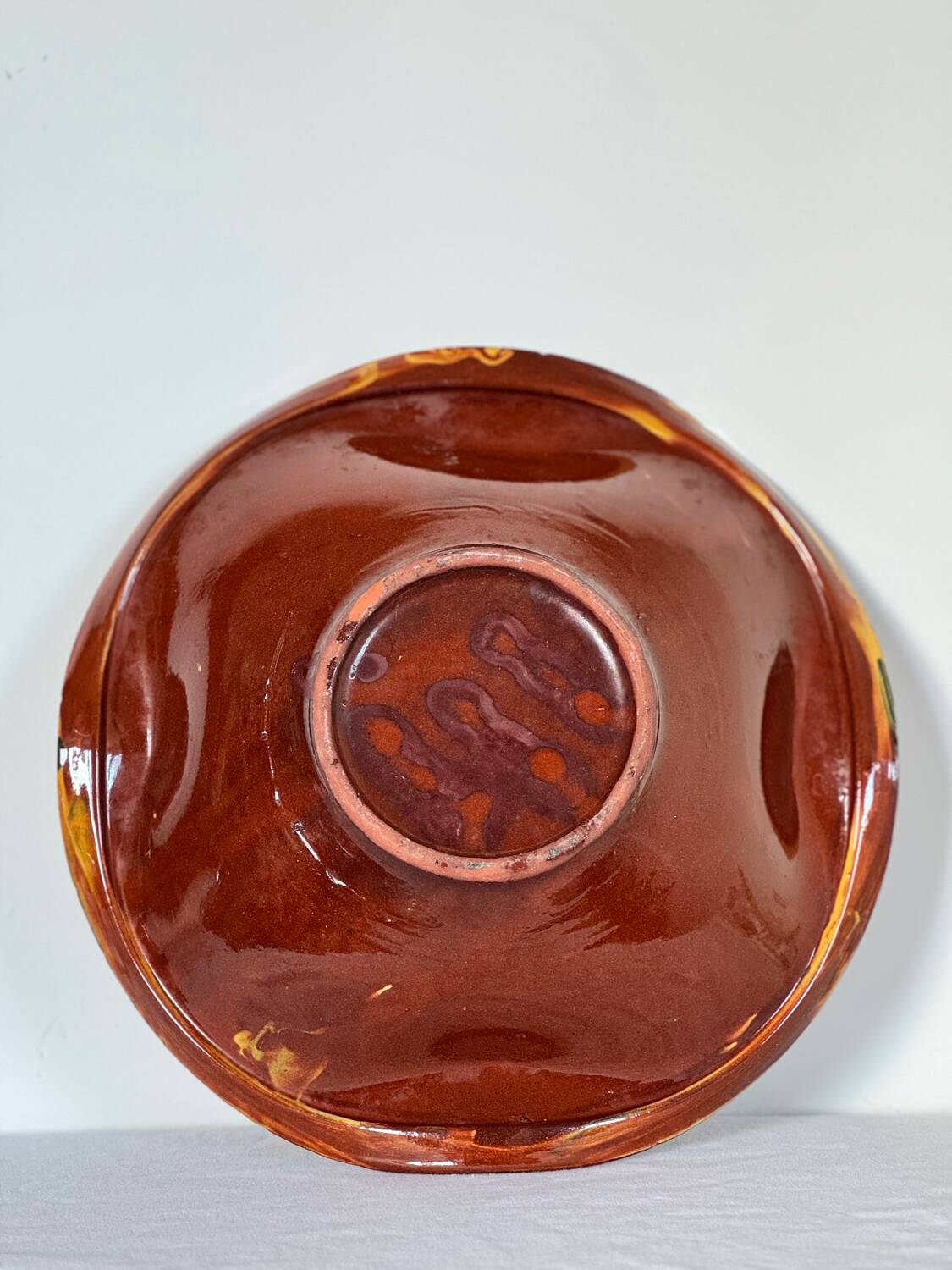 Vintage mixed terracotta bowl