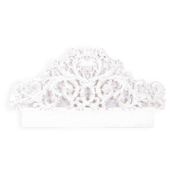 Tête de lit de style Rocaille en bois sculpté et laqué, circa 1900