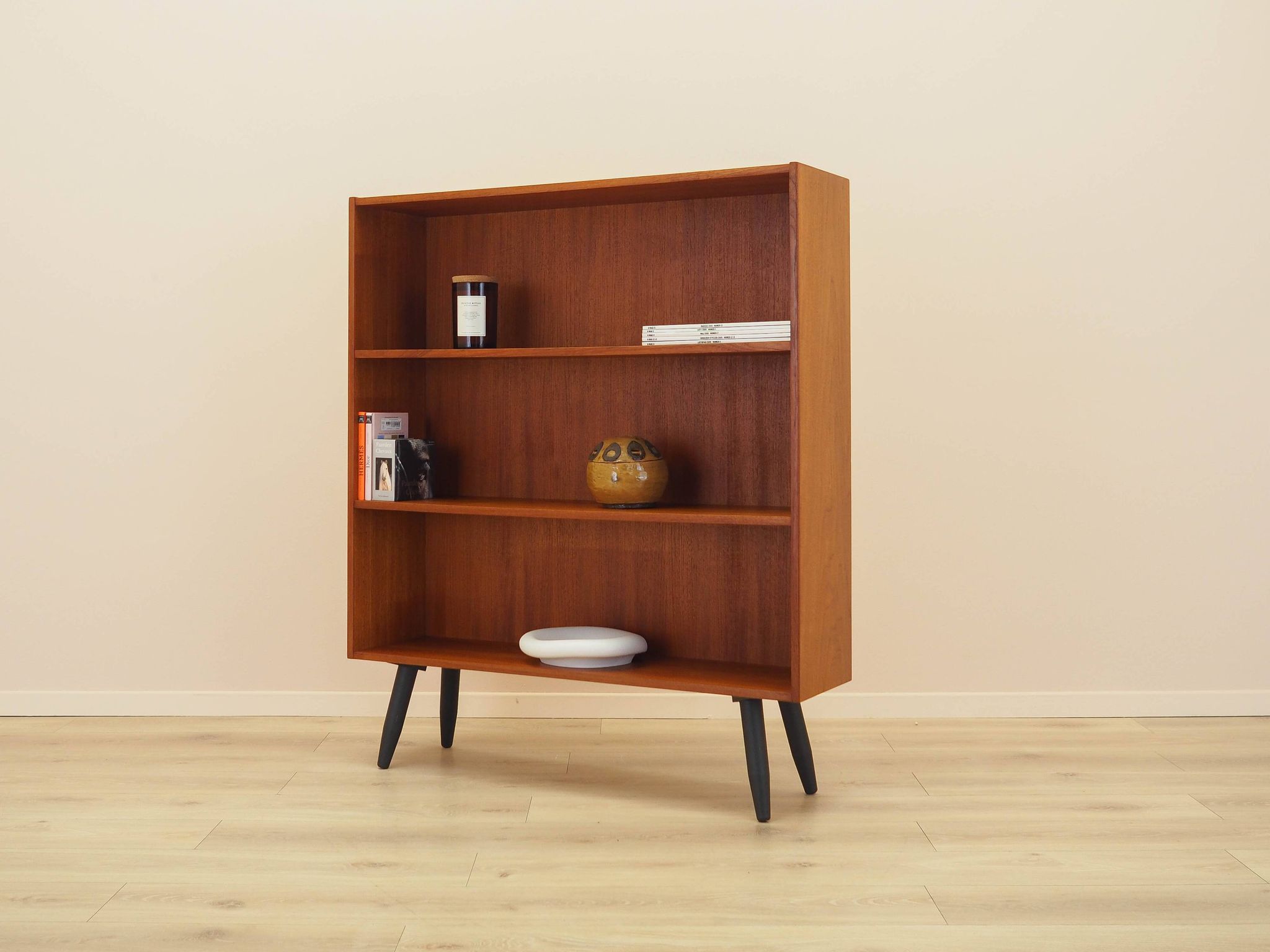 Teak bookcase, Danish design, 1970s, manufactured by Clausen & Søn